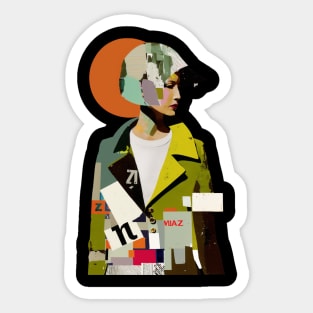 Fashionista Collage Style Sticker